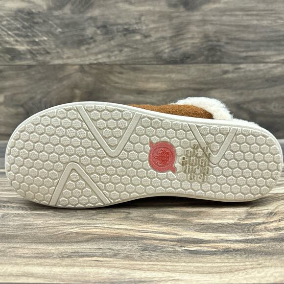 NIB Born Zoe Wool Shearling 9M Slip On Clogs Slides Cognac - Picture 8 of 11